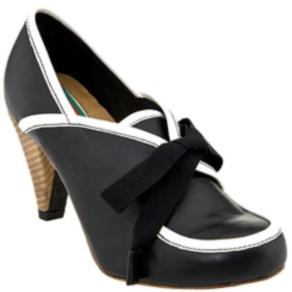 Shoes - Shoes Florence black and white heeled shoe